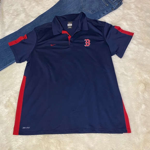 Nike Other - Nike Boston Red Sox Logo Team Shirt, Size XL Blue